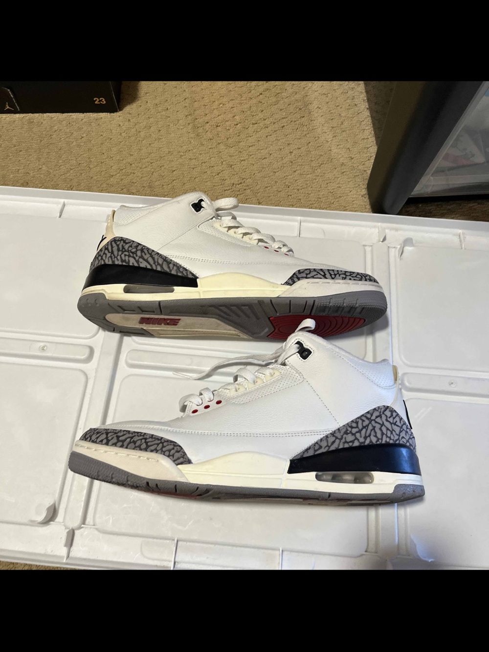 Nike Air Jordan 3 Retro Og White Cement Reimagined Men’s Size 12.5 DN3707-100